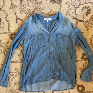 cloth & stone Light Blue Denim Button-Up Shirt